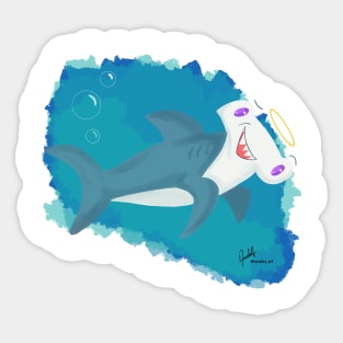 Archangel Gabriel - Hammerhead Shark Sticker